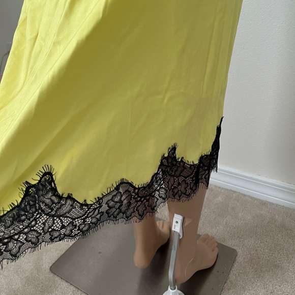 NWT Rag & Bone Yellow Logan Lace Midi Slip Dress Size 6 - Picture 8 of 11